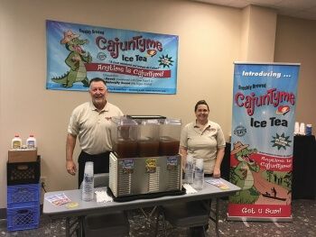Servin dat ice tea at da annual Louisiana Economic Development Conference in Alexandria, Louisiana - Great memries of our friend who coordinated dis and uda events all da time fu others!